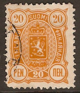 Finland 1889 20p Orange. SG115.